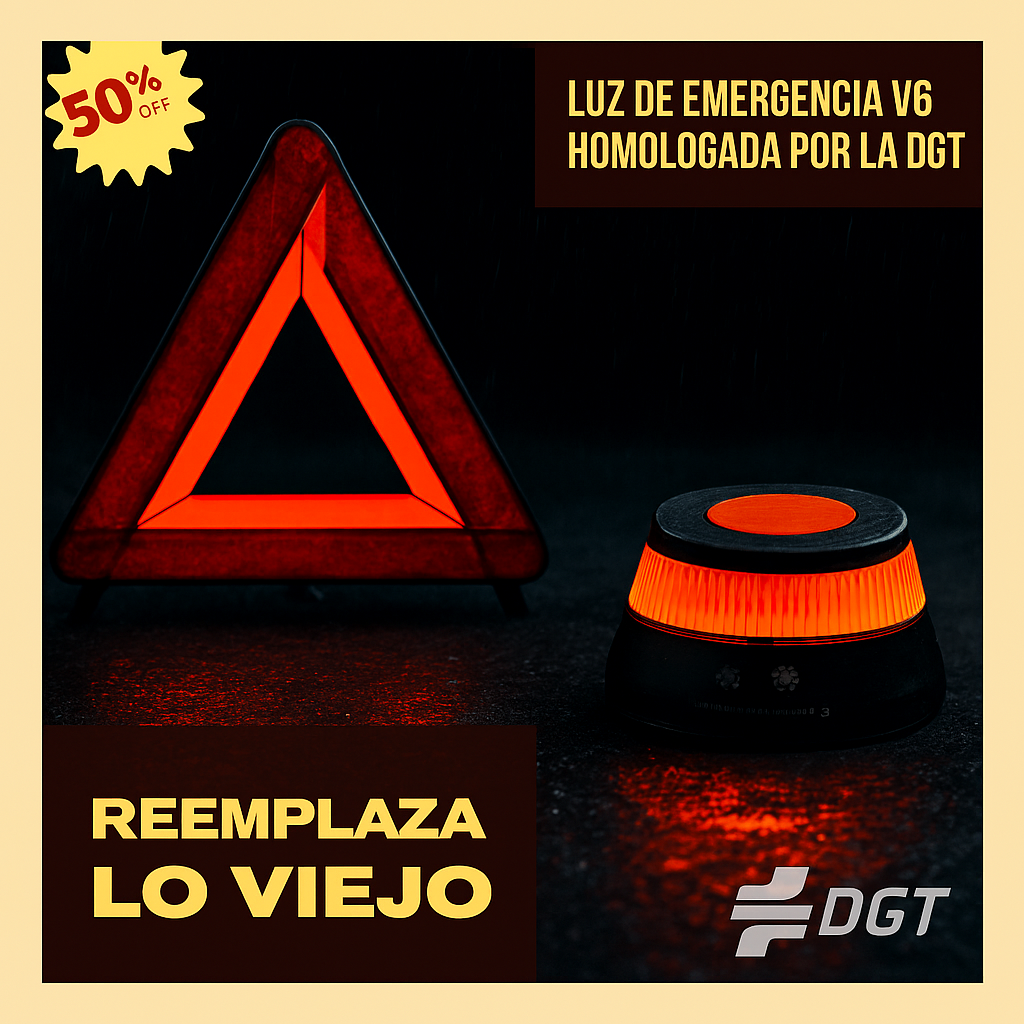 Protege tu vida y evita sanciones: Baliza V16 THULOS® homologada, geolocalizada y visible hasta 3 km.