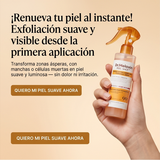 ¡Renueva tu piel al instante! Exfoliación suave y visible desde la primera aplicación